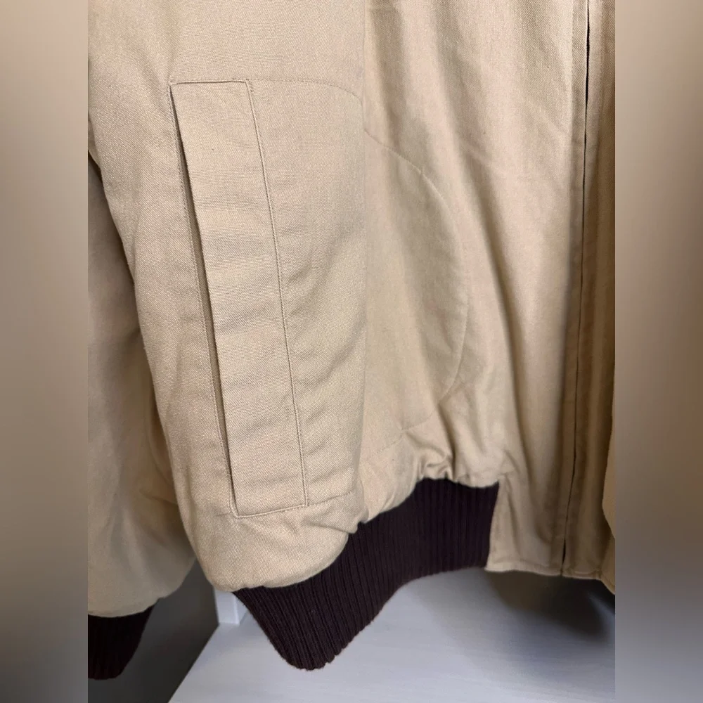 J. Peterman OG Canvas Bomber Jacket! Like New! Sz XXL - Picture 6 of 8